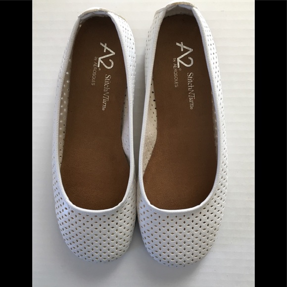 aerosoles white flats